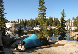 Camping along Granite Lake