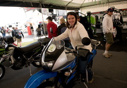 Meghan tries the new KLR 650