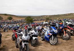 Bike parking at MotoGP races