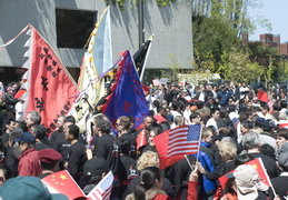 Flag waving