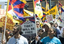 Tibetan supporters