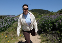 dancing among the flowers