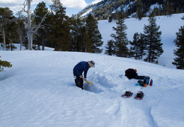 setting up camp