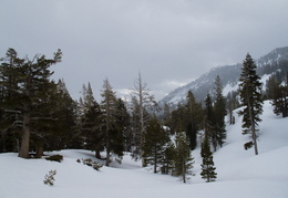 snow, wind and clouds