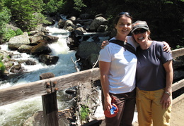 Meghan and Casey out for a hike