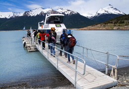 boarding the boat