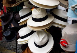 hats at the market