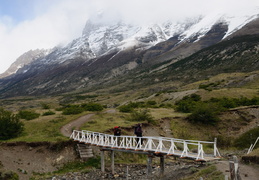 bridge over Rio Paine