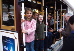 Ellie & Jack on a Cable Car