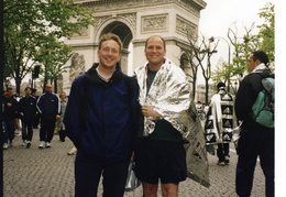 Christian & Dan at the end of the Paris marathon
