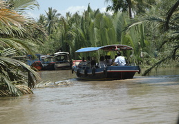 boat tour of canals along the Meekong