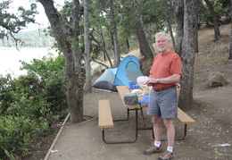 camping at Lake Berryessa