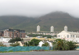 Cape Town & Table Mountain under a cloud of fog