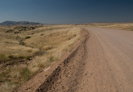 Driving throught the Namib