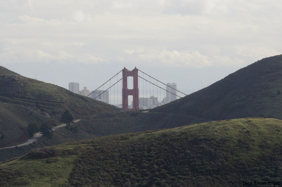 Golden Gate Bridge seen from Marin