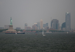 Statue of Liberty and Jersey City