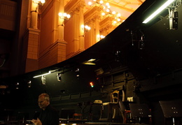 Orchestra pit in the Wagner Opera house