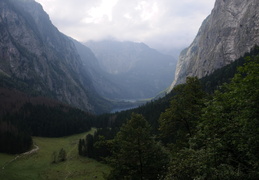 looking back to Obersee and Konigsee