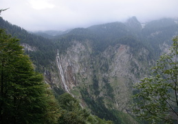 view of the waterfall from higher up