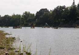 rafters on the American River