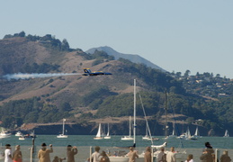 low fly-by with Marin in the background